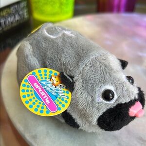 Zhu Zhu Pets Hamster “Spottie” black and grey NWT
